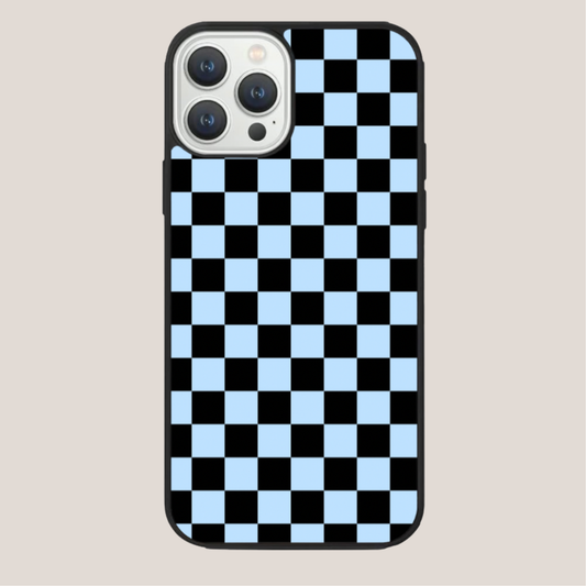 Blue/Black Check MagSafe Phone Case