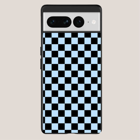 Blue/Black Check Phone Case
